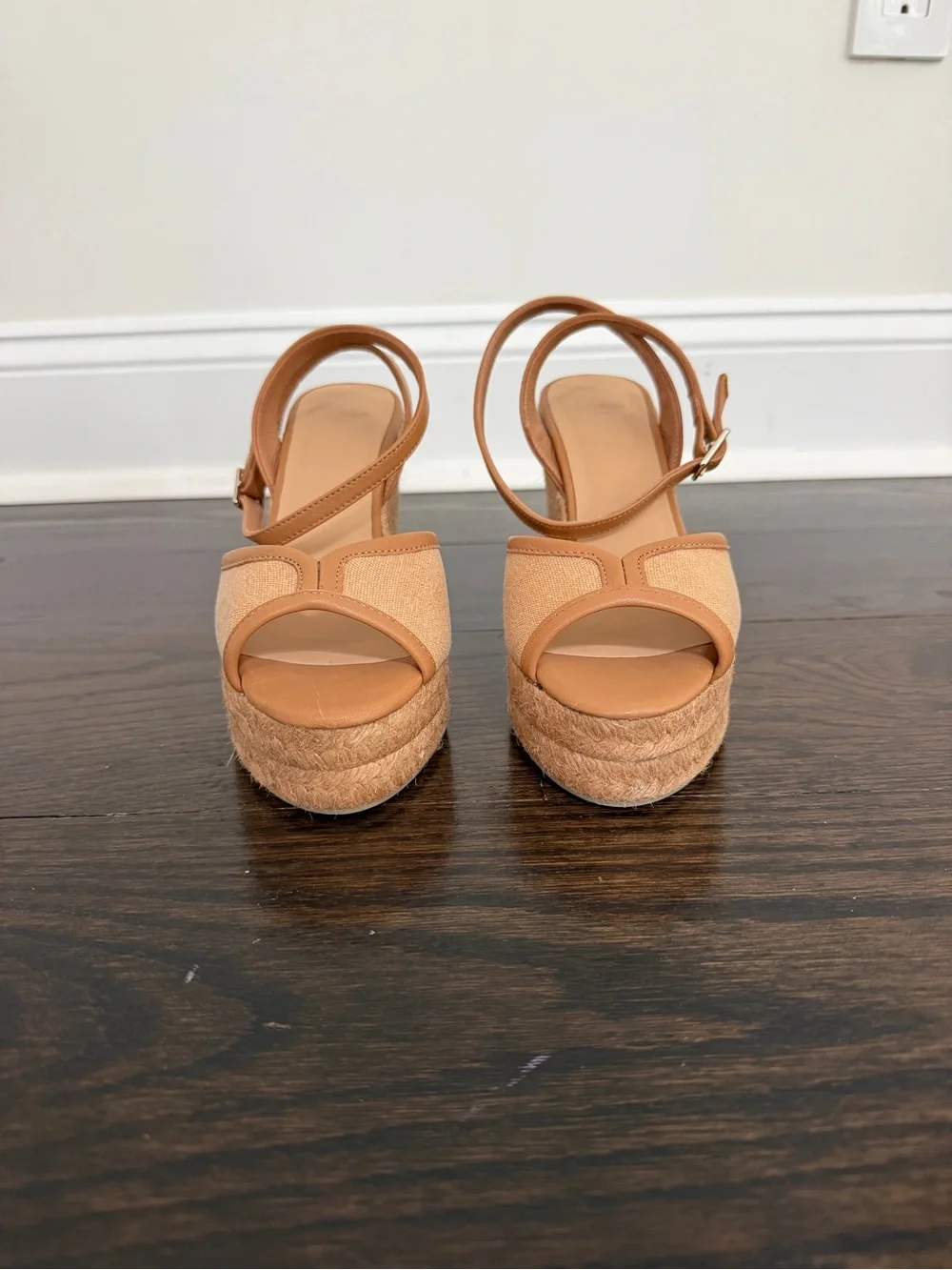 CASTANER Ocre Brigette Wedges Size 38